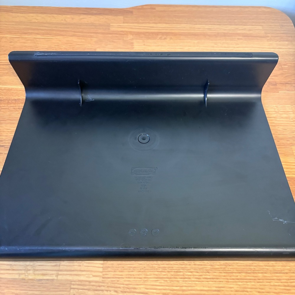 IKEA Brada Laptop Support Riser Angled Polka Dot Textured Black 16.5 x 12.25 - Picture 6 of 7